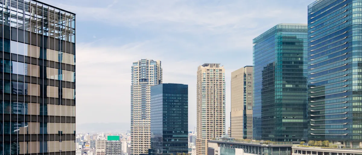 Office towers around Osaka Station